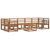Outdoor Sofa Set 8 pcs Natural Solid Acacia Wood 3366157