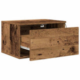Wall-mounted Bedside Cabinet 2 pcs Old Wood Engineered Wood 863079