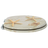Soft-Close Toilet Seat 2 pcs Yellow and White 44 x 38 cm 3414535