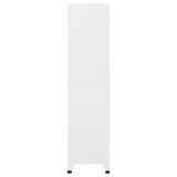 Locker Cabinet White 90x45x180 cm Steel 339804