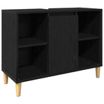 Bathroom Furniture Set with Storage 3 pcs Black 60 x 30 x 60 cm 3332584