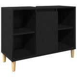 Bathroom Furniture Set with Storage 3 pcs Black 60 x 30 x 60 cm 3332584