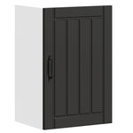 ZNTS Kitchen Wall Cabinet Lucca Black Engineered Wood 853788