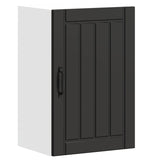 ZNTS Kitchen Wall Cabinet Lucca Black Engineered Wood 853788