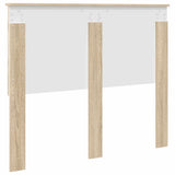 Headboard with Headboard Sonoma Oak 120 cm Engineered wood 887783