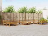 Outdoor Sofa Set 11 pcs Natural Solid Acacia Wood 3368267