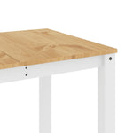 ZNTS Dining Table Panama White 160x80x75 cm Solid Wood Pine 4005707