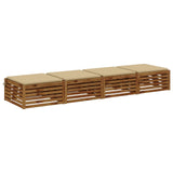 4-Piece Seat Cushions SOEST 4 pcs 100% Polyester Beige 944786