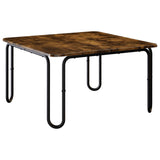Coffee Table Smoked Oak 100 x 100 x 45 cm Engineered Wood 8007740