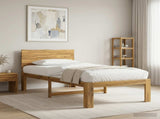 Single Bed Frame with Headboard ROSTOCK White 75 x 190 cm 903439