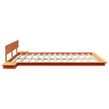 Bed Frame Brown 200 x 200 cm Wood 872388