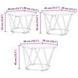 ZNTS Side Tables 3 pcs Artisan Oak Engineered Wood 868284