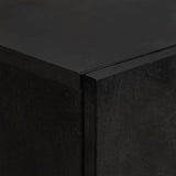 Highboard Black 60 x 33 x 100 cm Solid Mango Wood 4018838