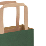 Paper Bags 250 pcs with Handles Green 26x17x25 cm 4101955