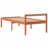 Senior Bed without Mattress Wax Brown 90x200 cm Solid Wood Pine 844155