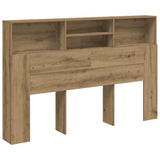 Headboard Cabinet Artisan Oak 160x19x103.5 cm Engineered Wood 856871