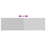 Patio Retractable Side Awning 180x614 cm Grey 317968