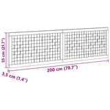 Bed Headboard Natural Solid Teak Wood 42024564