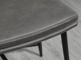 Breakfast Bar Stools Set of 2, Microfibre Upholstered Barstools, Industrial Bar Chairs with Curved T3398P328291