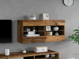 TV Wall Cabinet Old Wood 98.5 x 30 x 60.5 cm Engineered Wood 8000985