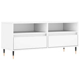 TV Cabinet White 100x34.5x44.5 cm Engineered Wood 831228
