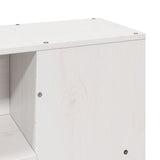 Bookcase Bed without Mattress White 160x200 cm Solid Wood Pine 3321545