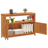 Garden Console Table 110x35x75 cm Solid Wood Acacia 319697
