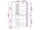 Cabinet Set 2 pcs 66 x 34.5 x 90 cm Engineered Wood 3416447