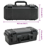 Portable Flight Case Black 46,5x21,5x17,5 cm PP 4007247