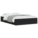 Bed Frame with Drawers without Mattress Black 120x190 cm Small Double 3207316
