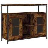 Sideboard Smoked Oak 100x35x80 cm Engineered Wood 835506