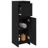 Bathroom Cabinet Black Oak 30 x 30 x 95 cm Engineered Wood 862504