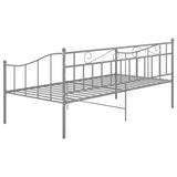 Sofa Bed Frame Grey Powder-coated metal Single 324775