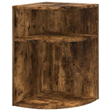 End Table Smoked Oak 39.7 x 39.7 x 60 cm Engineered Wood 891135