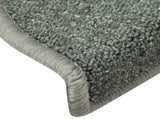 Stair mats 15 pcs 56 x 17 x 3 cm Non-Slip Dark Green 322360
