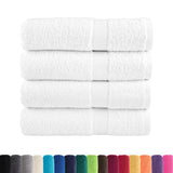 Premium Bath Towels "SOLUND" 4 pcs White 100x150 cm 600 gsm 137133