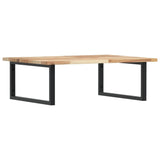 Basin Shelf Wall Mounted Steel and Solid Wood Acacia 3302889