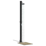 Outdoor Solar shower Black 217 cm PVC and Aluminium 42003411