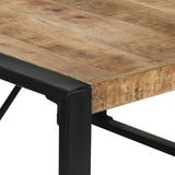 Dining Table 140x140x75 cm Rough Mango Wood 321572