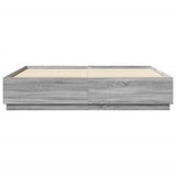Bed Frame without Mattress Grey Sonoma 200x200 cm 3209679
