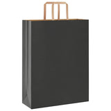 Paper Bags 250 pcs with Handles Black 32x12x42 cm 4101872