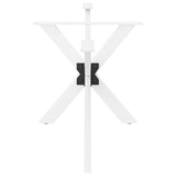 Dining Table Leg Spider Shape White 150x78x cm Steel 4013117