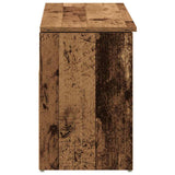 Shoe Bench Old Wood 102x30.5x45 cm Engineered Wood 859143