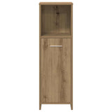 ZNTS 3 Piece Bathroom Furniture Set Artisan Oak Engineered Wood 3328560