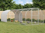 Chicken Coop Silver 600 x 200 x 200 cm Galvanised Steel 3434682