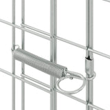 Rabbit Cage Silver 300 x 100 x 210 cm Galvanised Steel 42019242