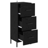 Sideboard Black oak 34 x 34.5 x 90 cm Engineered wood 881569