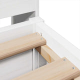 Bed Frame without Mattress White 180x200 cm Super King Solid Wood Pine 3323486