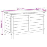 Garden Storage Box 99x49.5x58.5 cm Solid Wood Fir 364755