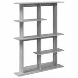 Wall Shelving Unit Grey 102 x 20 x 130 cm Engineered Wood 8012057